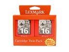 Lexmark No.16 Black Ink Cartridge - Twinpack