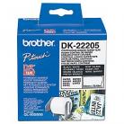 Brother DK22205 White Roll - 62mm x 30.48m