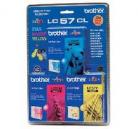 Brother LC57CL 3 Pack Cyan, Magenta, Yellow Ink Cartridges