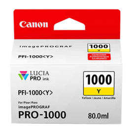 Canon PFI1000 Yellow Ink Cartridge