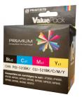 Compatible  Canon PGI520, CLI521 B, C, M, Y